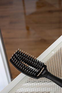 Щетка для волос Fingerbrush Care Iconic BoarNylon Black M