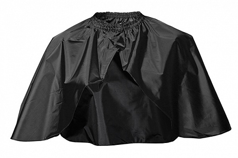 Накидка парикмахерская укороченная черная 73х115см Harizma