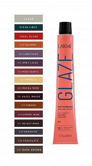 Краска для волос Lakme Glaze CoralBloom , полуперманентная, без аммиака , оттенок коралловый, 60 мл
