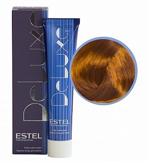 Estel Professional 7/43 краска-уход  Deluxe, русый медно-золотистый 60 мл