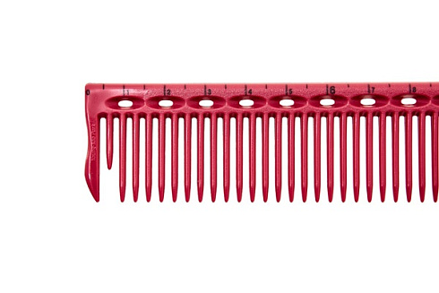 Расчёска для стрижки Y.S.park G45 pink, с линейкой, 22см, розовая