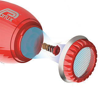 Фен Parlux Alyon Air Ioinizer Tech  P-ALN-красный , ионизация,  мощность- 2250 Вт