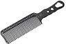 Расческая для стрижки под машинку Y.S. park s282 carbon, черная, 24 см, эргономичная ручка, тонкий обушок