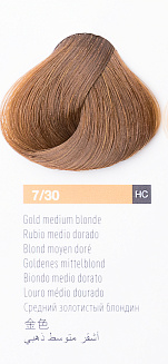 Краска для волос Lakme Chroma 7/30, средний  блондин золотистый, безаммиачная, перманентная, 60 мл