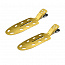 Зажимы для волос Y.S.park No Mark Clip, 2 шт., золотистые, аллюминевые, 70*20 мм