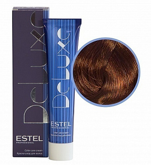 Estel Professional 6/44 краска-уход  Deluxe, темно-русый медный интенсивный 60 мл
