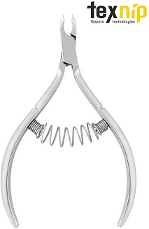 TexNip. Кусачки для кутикулы. Лезвие 4 мм. Спиральная пружина. Ручная заточка.