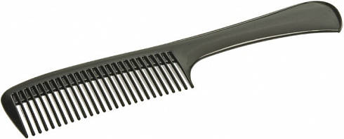 Расческа с ручкой черная EUROSTIL