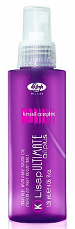 Масло для выпрямления вьющихся волос Lisap Ultimate Keratin Oil Plus, 120 мл
