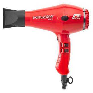 Фен для сушки волос Parlux 3200 Plus, красный, мощность -1900 Вт