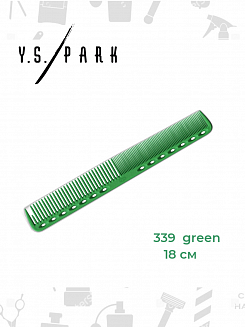 Расчёска для стрижки Y.S.park 339 green, 18 см, зеленая, универсальная
