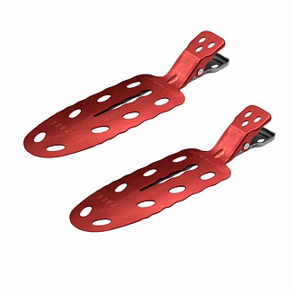 Зажимы для волос Y.S.park No Mark Clip, 2 шт., красные, аллюминевые, 70*20 мм