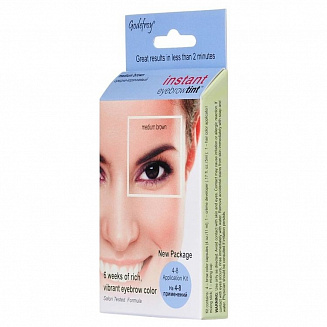 Краска-хна в капсулах для бровей Godefroy Eyebrow Tint Medium Brown 4 капсулы
