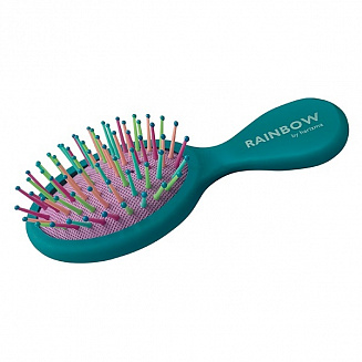 Щетка для волос Harizma Rainbow малая зелёная