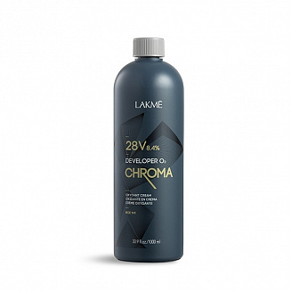 Стабилизированный крем-окислитель CHROMA DEVELOPER 28V (8,4%), LAKME, 1000 мл.