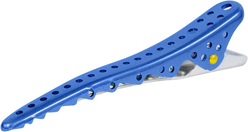 Зажимы для волос  Y.s.park Shark clip blue metal , синие, в упаковке -2 шт.