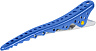 Зажимы для волос  Y.s.park Shark clip blue metal , синие, в упаковке -2 шт.