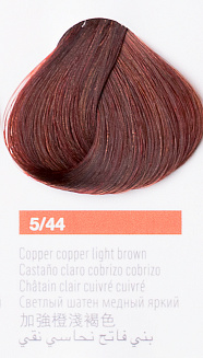 Краска для волос Lakme Collage new 5/44, светлый шатен медный насыщенный, 60 мл