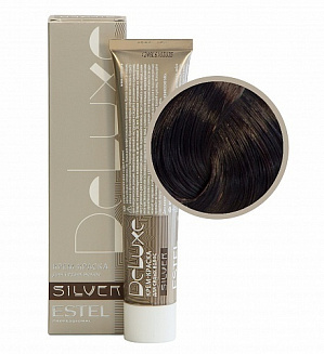 Estel Professional 4/76 крем-краска  Deluxe silver, шатен коричнево-фиолетовый 60 мл