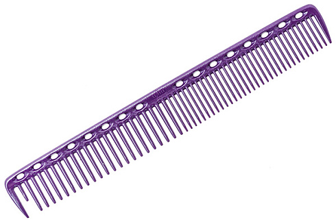 Расчёска для стрижки  Y.s.park 337 deep purple, фиолетовая, 19 см