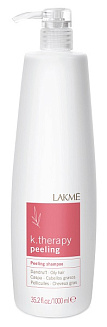 Шампунь против перхоти для жирных волос PEELING SHAMPOO DANDRUFF OILY HAIR, LAKME, 1000 мл.