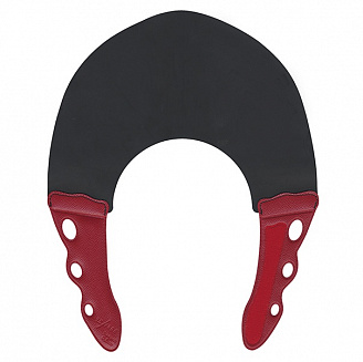 Воротник для стрижки и окрашивания Y.s.park NF06-BL/Red, чёрный с красным, из каучука, 0.6 мм