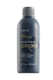 Стабилизированный крем-окислитель CHROMA DEVELOPER 18V (5,4%), LAKME, 60 мл.