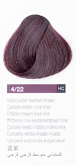 Краска для волос Lakme Chroma 4/22, средний шатен фиолетовый насыщенный, безаммиачная, перманентная, 60 мл
