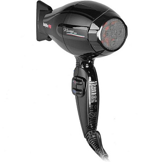 Фен Babyliss Pro Murano Ionic compact BAB6160INRE, ионизация, черный, мощность- 2000 Вт