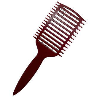 Щетка массажная Nylon 9 рядов бордовая