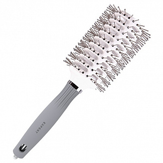 Брашинг для укладки волос Брашинг нейлон EXPERT BLOWOUT VENT Double Bristles WhiteGrey 45 мм