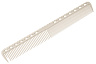 Расчёска для стрижки Y.S.park G39 white, с линейкой, белая, 18 см