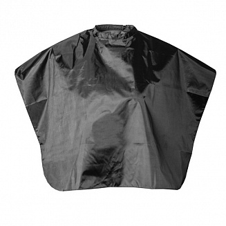 Накидка парикмахерская укороченная черная 83х70см Harizma