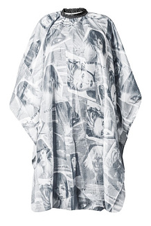 Накидка парикмахерская Фотографии черная Harizma