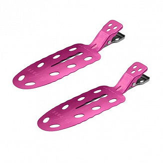 Зажимы для волос Y.S.park No Mark Clip, 2 шт., розовые, аллюминевые, 70*20 мм