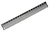 Расчёска для стрижки Y.S. park G20  soft carbon, с линейкой, 20 см ,чёрная