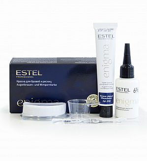 Estel Professional краска для бровей и ресниц enigma тон иссиня-черный  40 мл