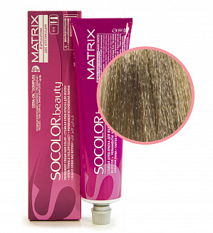 Краска для волос Matrix Socolor Beauty 9AV, очень светлый блондин пепельно-перламутровый, перманентная, 90 мл