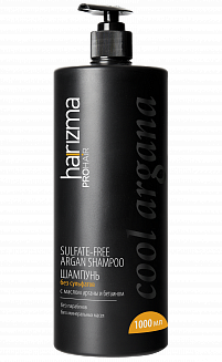Шампунь harizma prohair Cool Argana без сульфатов с дозатором 1000 мл