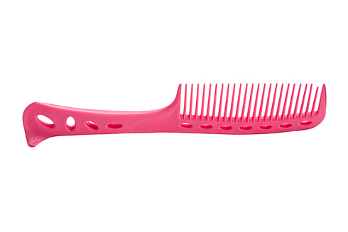 Расчёска- гребень Y.s.park 601 pink, для распределения краски или ухода по волосам, розовая