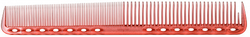 Расчёска для стрижки Y.S.park 339 ruby, 18 см, красная, универсальная