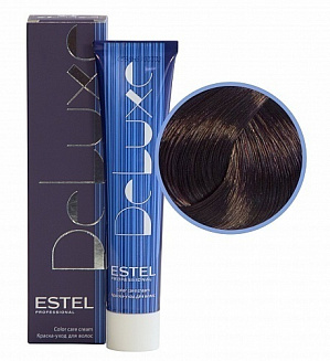 Estel Professional 4/65 краска-уход  Deluxe, шатен фиолетово-красный 60 мл